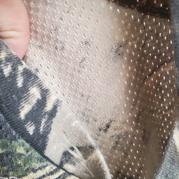 Cabelas Camouflage Long Sleeve Shirt Mens Large Crewneck Cotton Blend - Picture 6 of 8